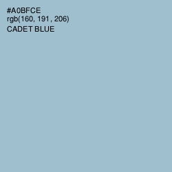 #A0BFCE - Cadet Blue Color Image
